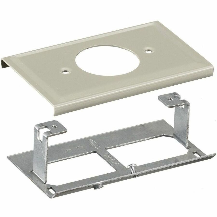 Hubbell Premise Wiring Metal Raceway, Plate, 1.60" Opening, HBL3000 Series, Ivory