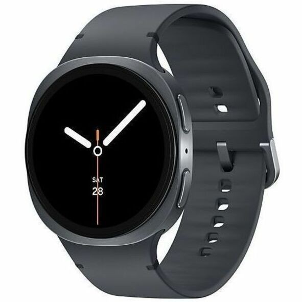 Samsung Galaxy Watch8 SM-L330 Smart Watch - 46 mm Case Height - 43.70 mm Case Width - Graphite Case Color - Graphite Band Color - Armor Aluminum Case Material - Wireless LAN