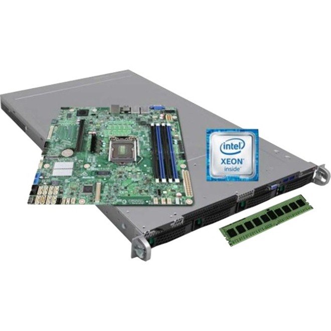 Intel Server System LR1304SPCFG1R 1U Rack Server - 1 Xeon E3-1230 v6 3.50 GHz - 16 GB RAM - Serial ATA, 12Gb/s SAS Controller