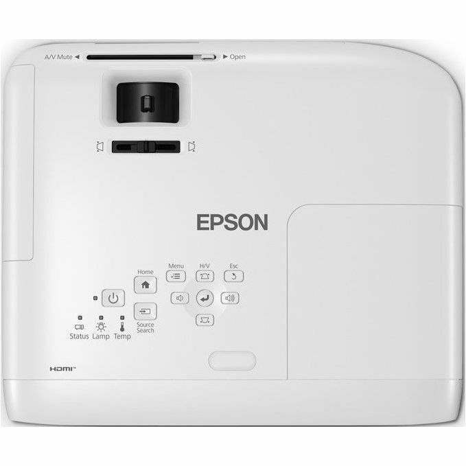 Epson PowerLite E24 3LCD Projector - 16:10 - Ceiling Mountable - White