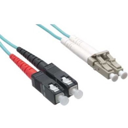 Axiom LC/SC 10G Multimode Duplex OM3 50/125 Fiber Optic Cable 60m - TAA Compliant