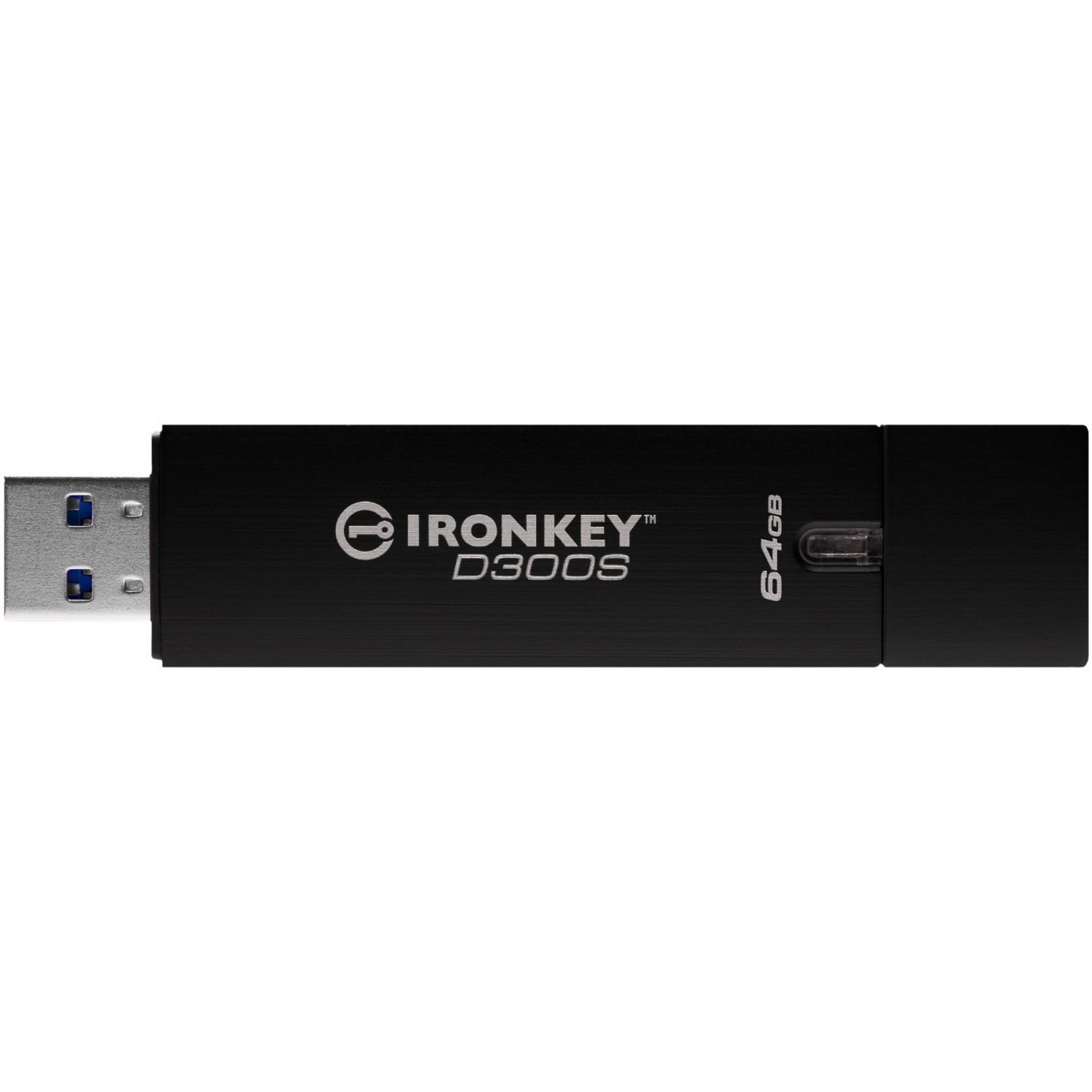 Kingston IronKey D300 D300S 64 GB USB 3.1 Flash Drive - Anthracite - TAA Compliant