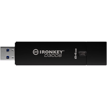 Kingston IronKey D300 D300S 64 GB USB 3.1 Flash Drive - Anthracite - TAA Compliant