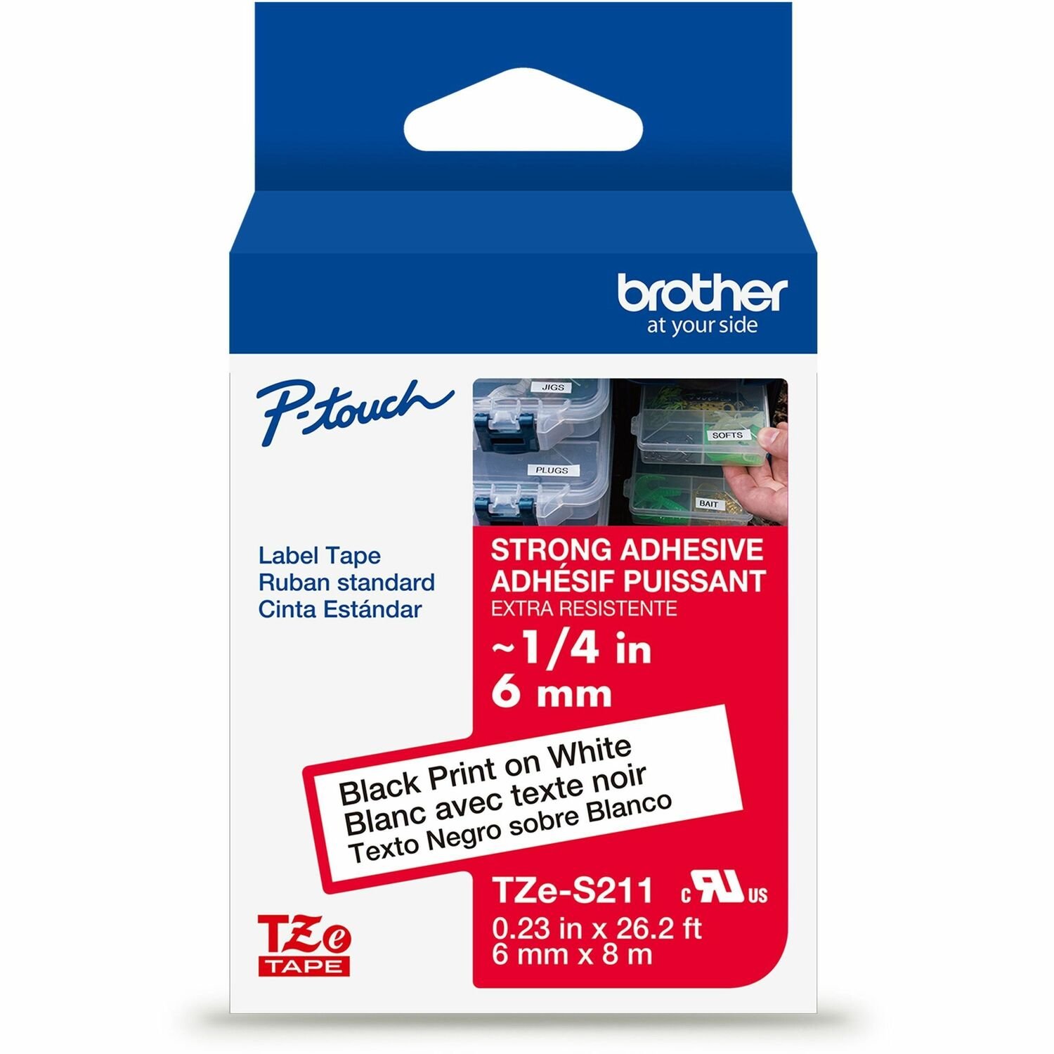 Brother P-touch Extra-Strength TZe Tape Cartridge