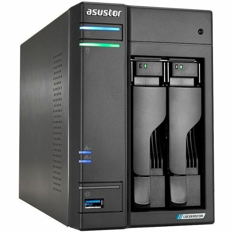 Asustor Gen2+ 2-Bay Nas 3.5"/2.5"(0/2), QC-2.0GHz, 4GB, M.2(4), 5GbE(2), TWR, 3YR