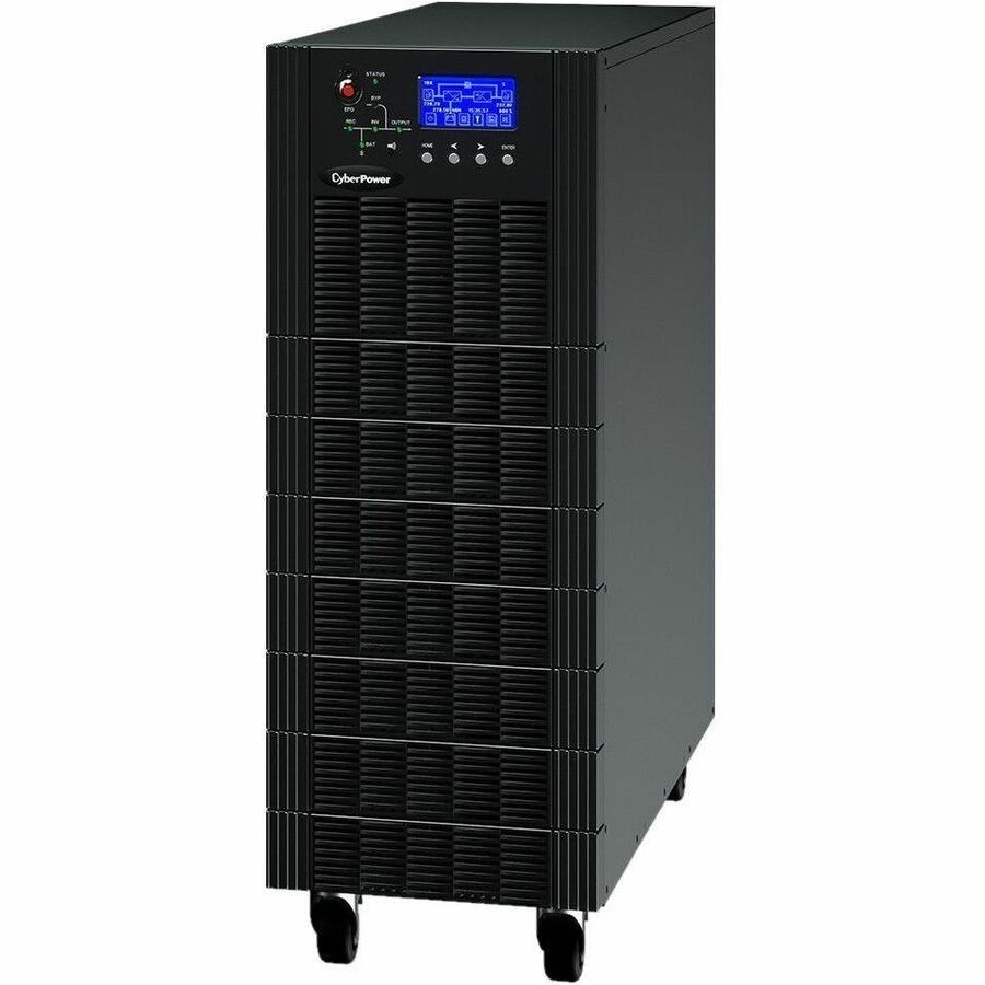 CyberPower Tower UPS HSTP3T10KEBC BLACK Three phase in / three phase out 10KVA/9KW with battery case & 40x 9AH batteries-2 Year RTB WTY