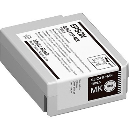 Epson SJIC41P-MK Original Inkjet Ink Cartridge - Blister Pack - Matte Black - 1 Pack