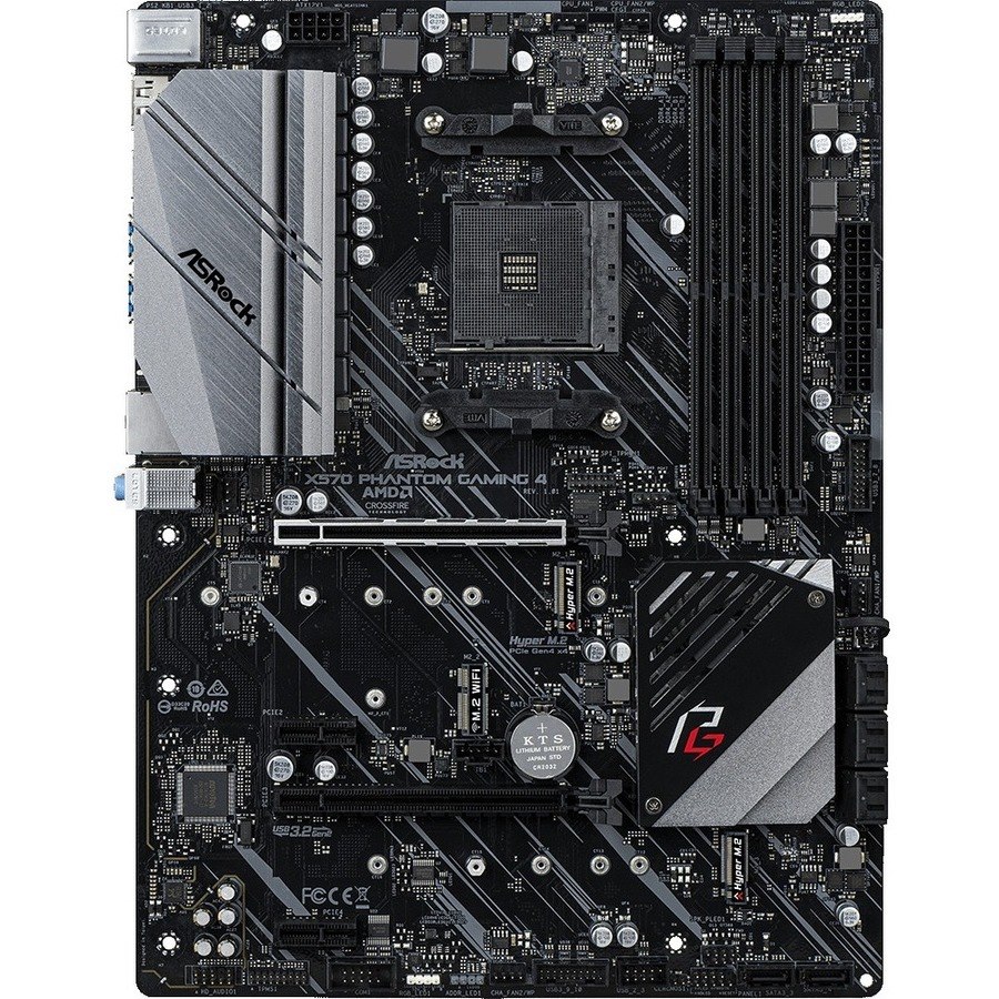 ASRock X570 PHANTOM GAMING 4 Desktop Motherboard - AMD X570 Chipset - Socket AM4 - ATX