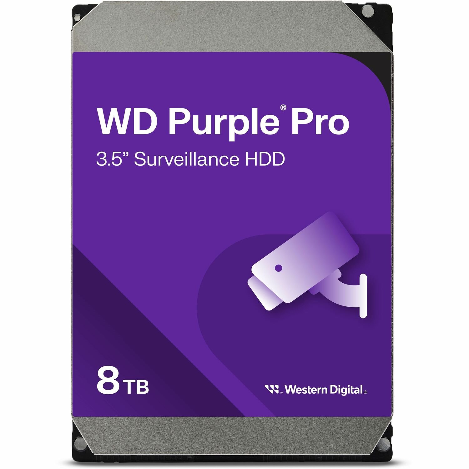 Western Digital WD Purple Pro 8TB 3.5' Surveillance HDD 7200RPM 256MB Sata3 245MB/s 550TBW 24X7 64 Cameras Av NVR DVR 2.5Mil MTBF