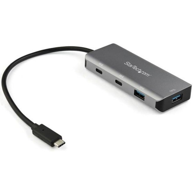 StarTech.com USB Hub - USB 3.1 Type C - External - Black, Space Gray