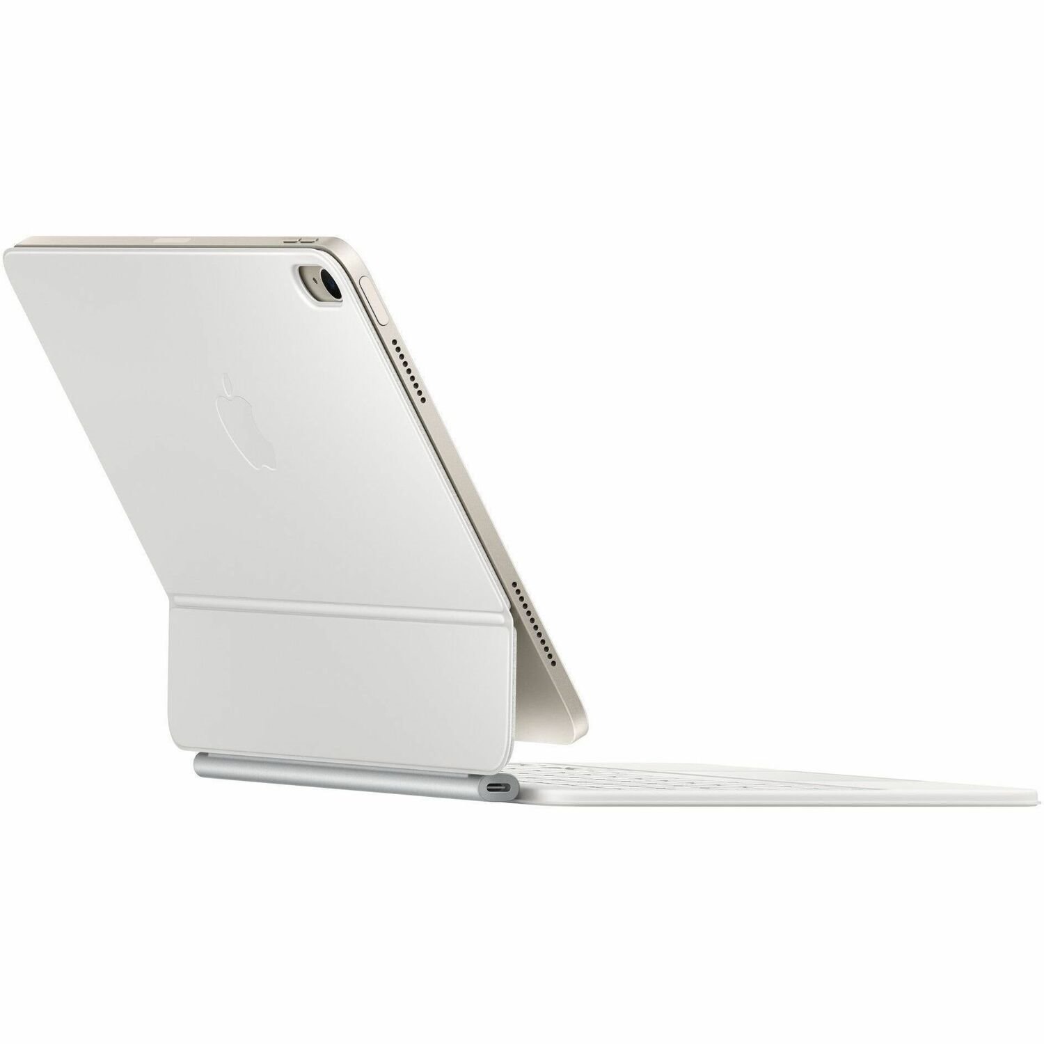 Apple Magic Keyboard/Cover Case for 11" Apple iPad Air (4th Generation), iPad Air (5th Generation), iPad Air 11 (2024), iPad Air 11 (2025) Tablet - Spanish Keyboard - White