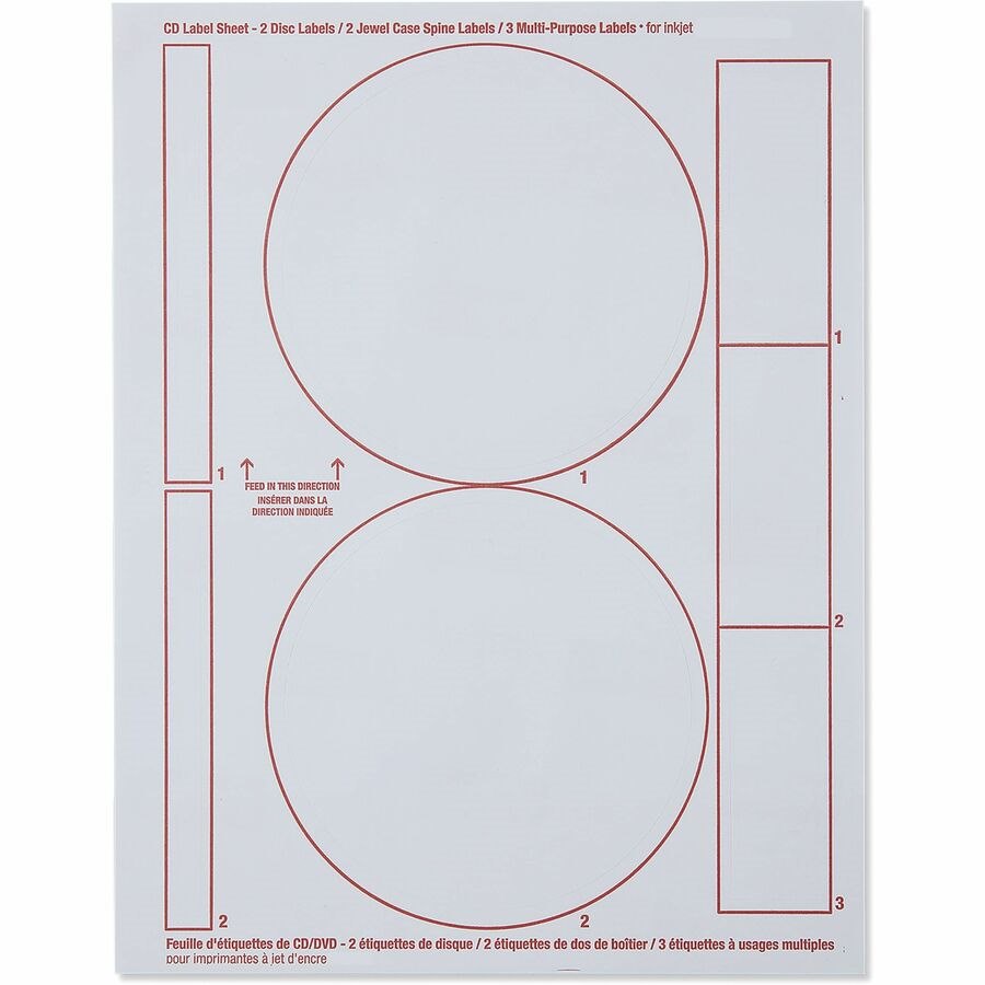 Verbatim Matte White Disc Labels
