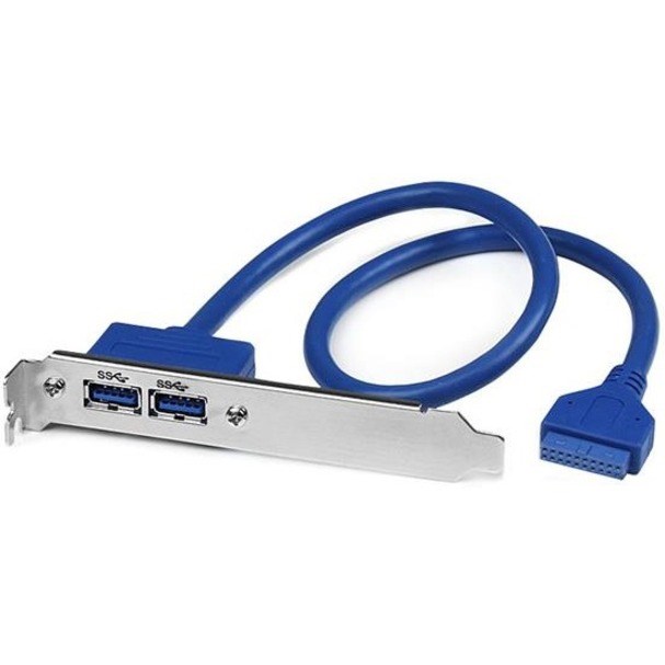 StarTech.com 2 Port USB 3.0 (5Gbps) A Female Slot Plate Adapter