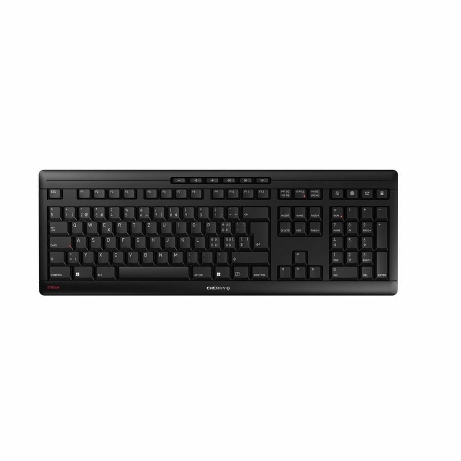CHERRY STREAM JK-85 Tastatur - Full-size - Kabel Konnektivität - USB Typ-A Schnittstelle - Portugiesisch - Schwarz