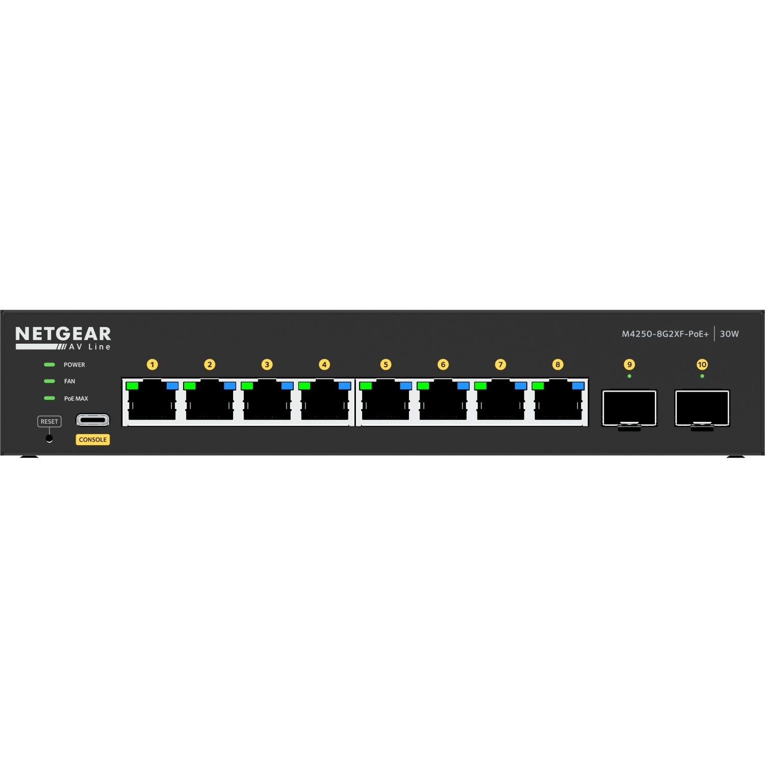 Netgear AV Line M4250 GSM4210PX Ethernet Switch