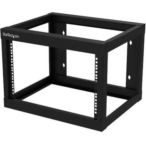 StarTech.com 2-Post 6U Heavy-Duty Wall-Mount Network Rack, 19" Open Frame Server Rack for Computer Equipment, Wall Mount Data Rack