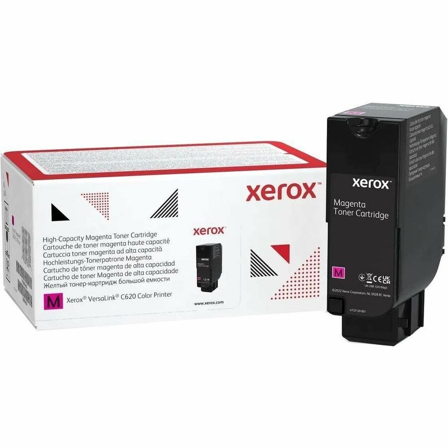 Xerox Genuine Xerox&reg; VersaLink&reg; C620 Color Printer Magenta High capacity Toner Cartridge (12000 Pages) - 006R04626
