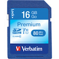 Verbatim 16GB Premium SDHC Memory Card, UHS-I Class 10