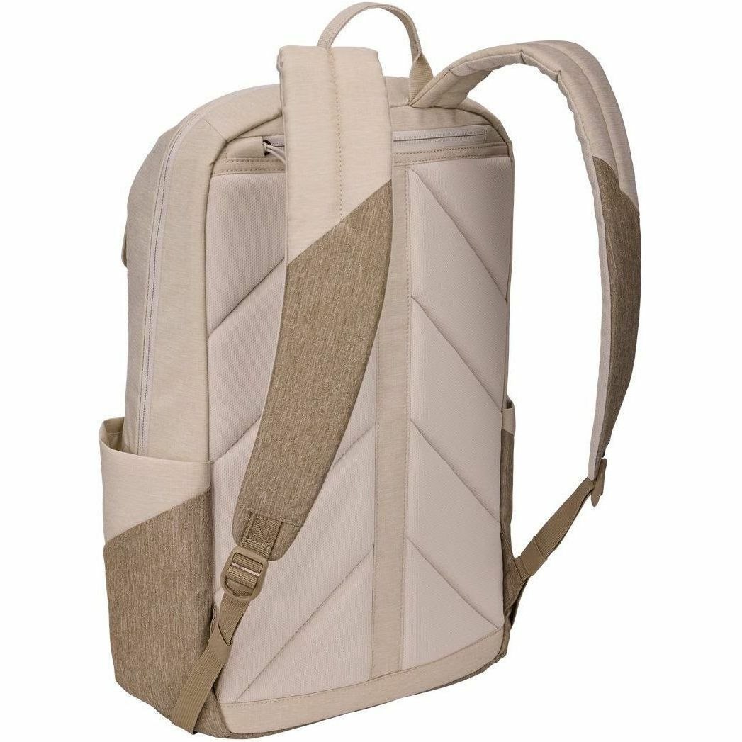 Thule Lithos Carrying Case (Backpack) for 10.5" to 16" Apple MacBook, Notebook, Tablet, Accessories - Pelican Gray, Faded Khaki