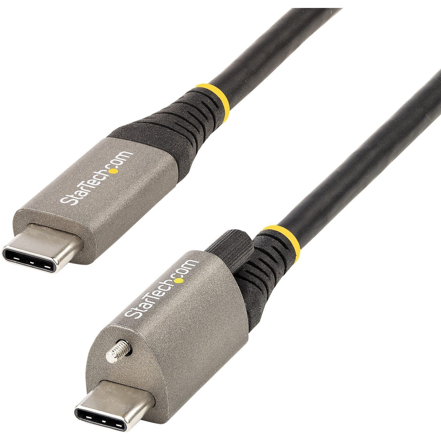 STARTECH 50CM (20IN) USB-C CABLE, TOP SCREW LOCKING, USB 10GBPS, 100W (5A) POWER DELIVERY,