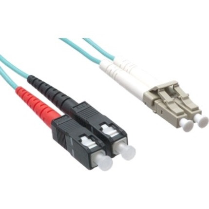 Axiom LC/SC 10G Multimode Duplex OM3 50/125 Fiber Optic Cable 70m