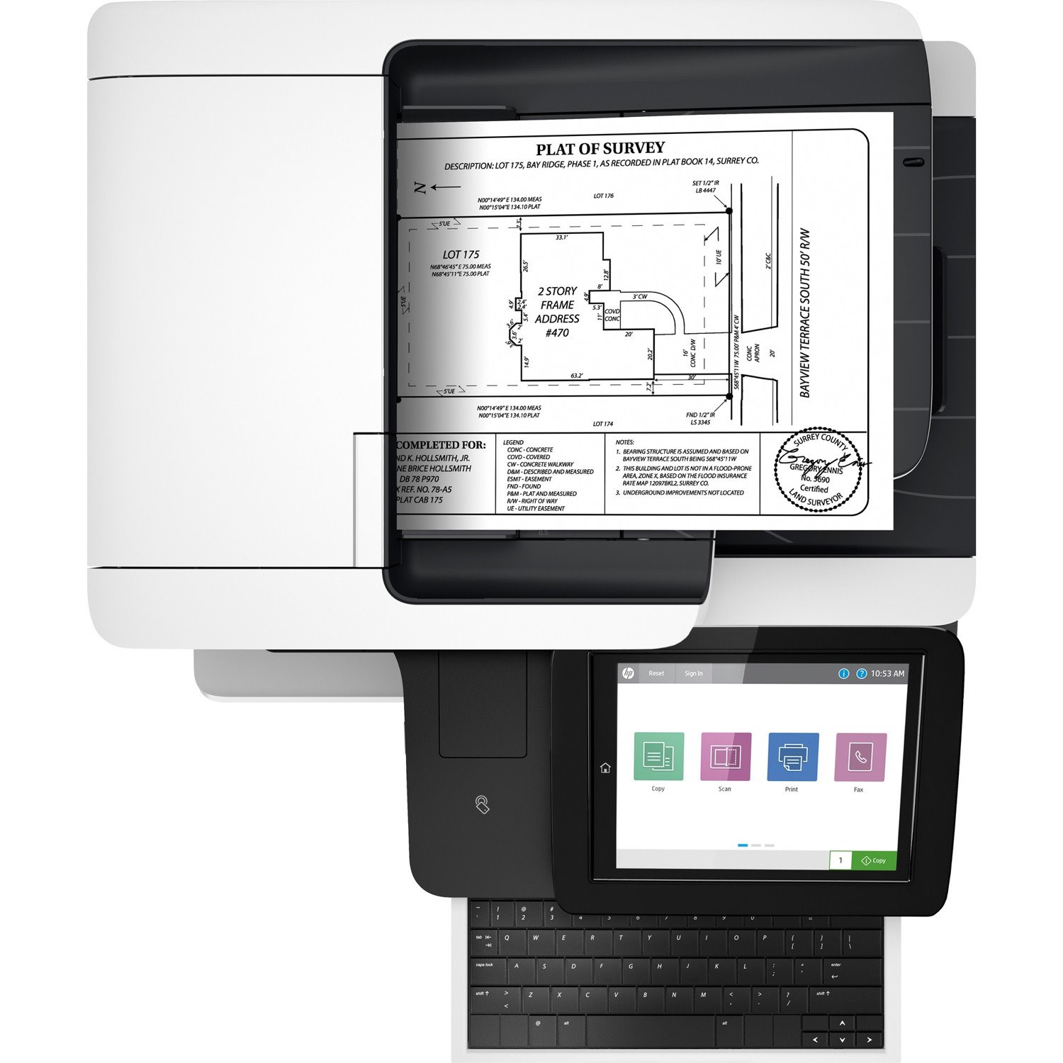 HP LaserJet M528z Wireless Laser Multifunction Printer - Monochrome