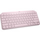 Logitech MX Keys Mini Minimalist Wireless Illuminated Keyboard, Compact, Bluetooth, USB-C - Rose