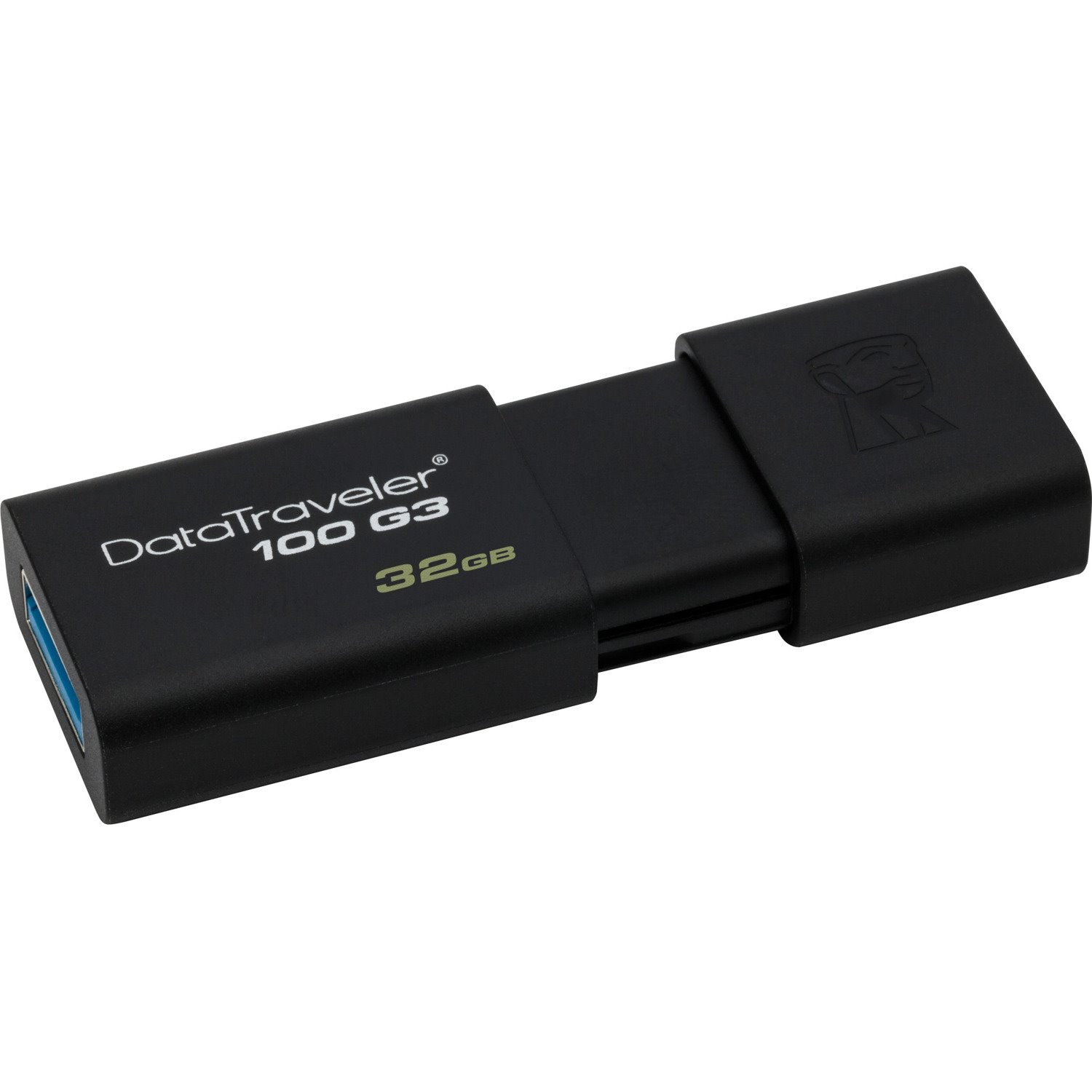 Kingston DataTraveler 100 G3 32 GB USB 3.0 Flash Drive - Black