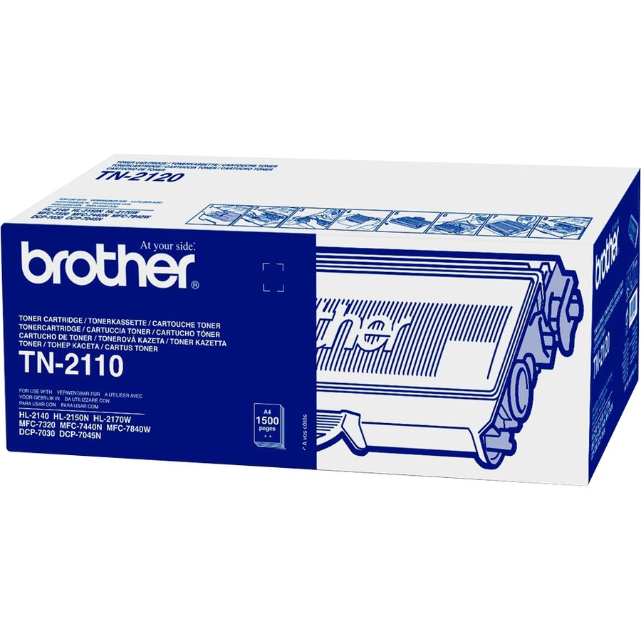 Brother TN-2110 Original Laser Toner Cartridge - Black - 1 Pack