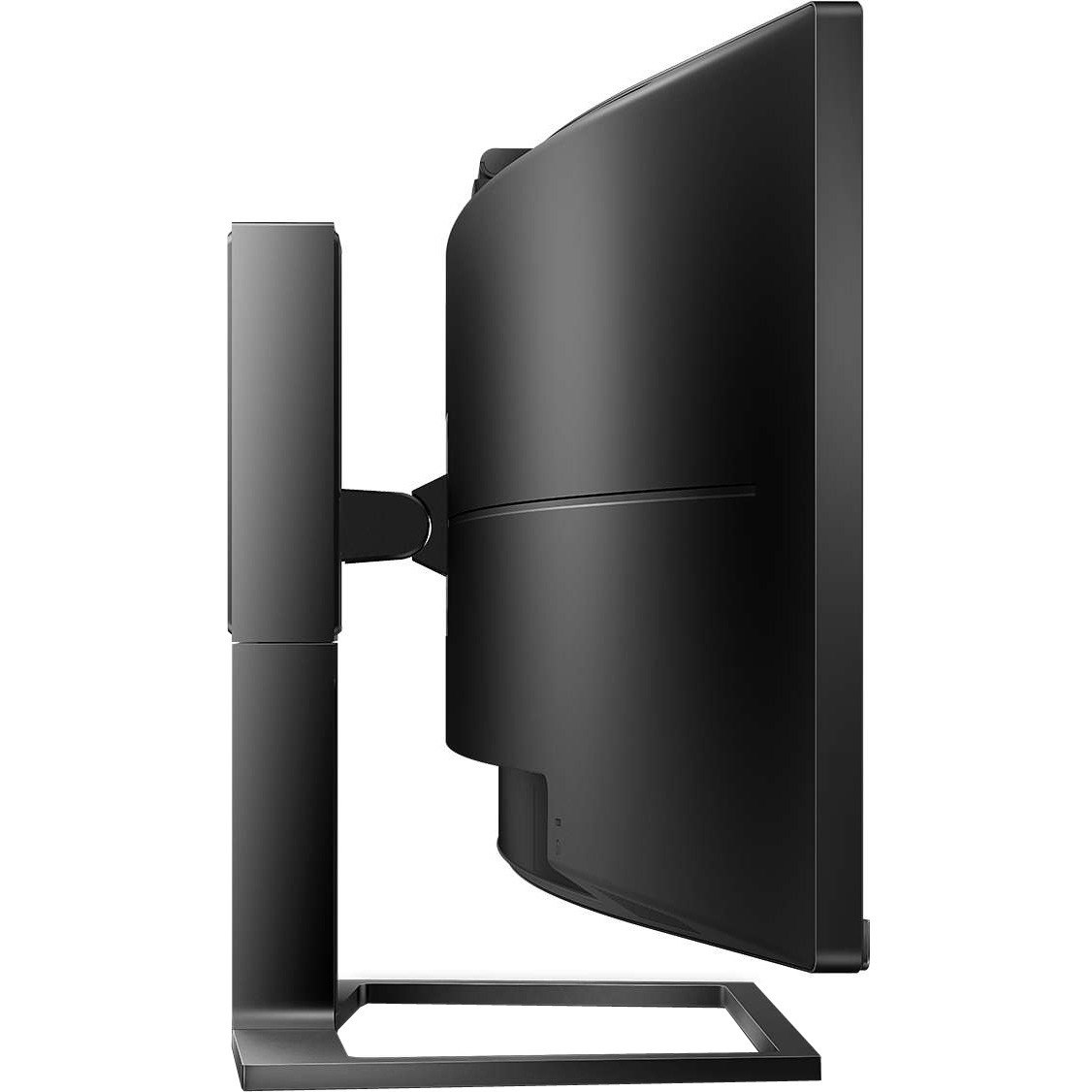 Philips Brilliance 499P9H 49" Class Webcam Dual Quad HD (DQHD) Curved Screen LCD Monitor - 32:9 - Textured Black