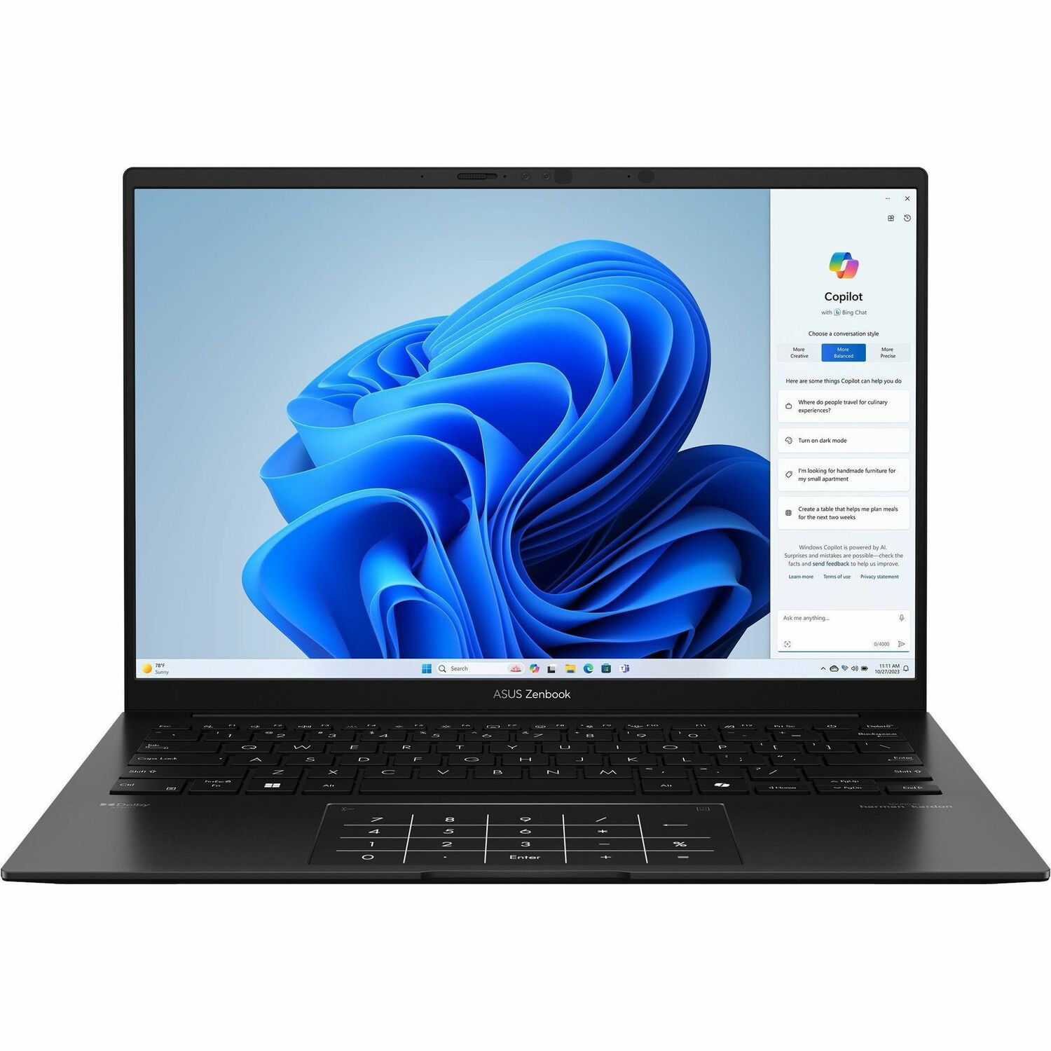Asus ZenBook 14 UM3406 UM3406GA-QD754W 14" Copilot+ PC Notebook - WUXGA - 60 Hz - AMD Ryzen AI 7 445 - 16 GB - 512 GB SSD - Jade Black