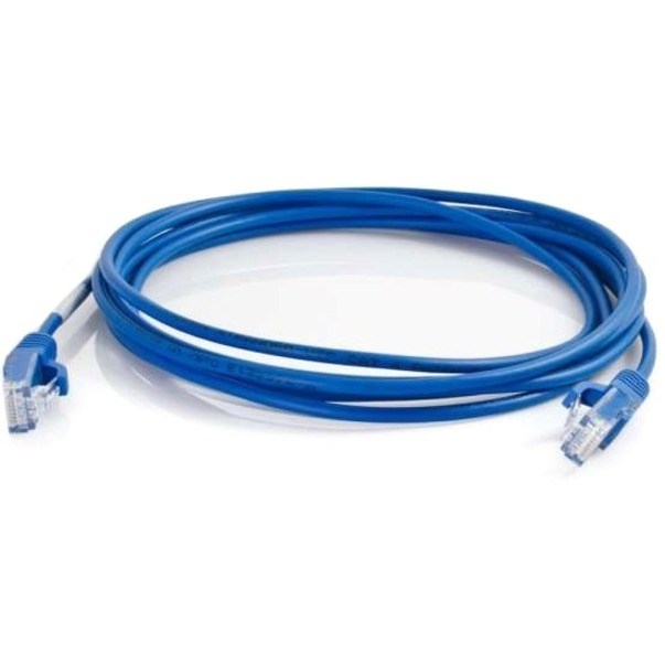 Ortronics Q-Series 28 AWG Cat6 Patch Cable, Blue, 7 ft