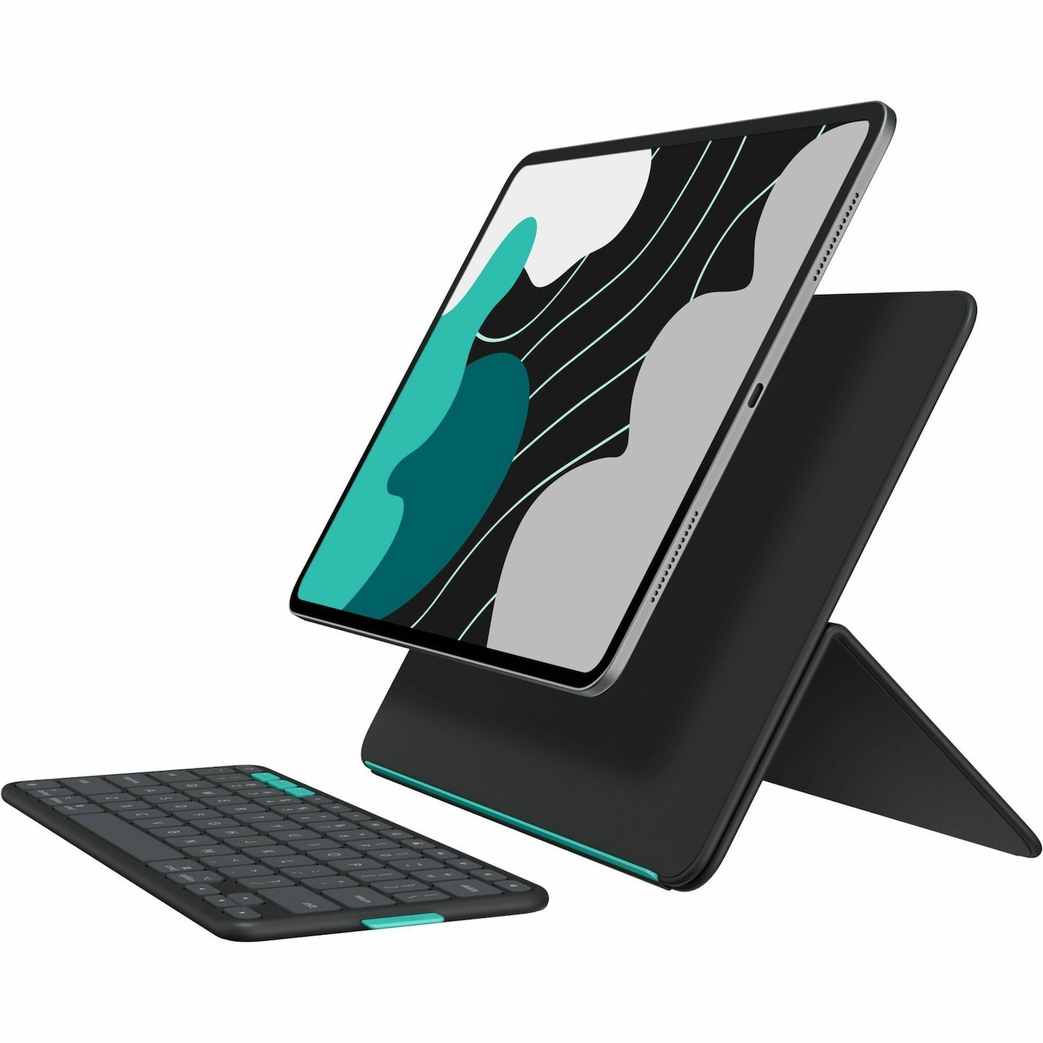 Logitech Flip Folio Keyboard/Cover Case (Folio) for 33 cm (13") Apple iPad Air 13 (2024), iPad Air 13 (2025), iPad Pro 13 (2024) Tablet - English Keyboard - Graphite