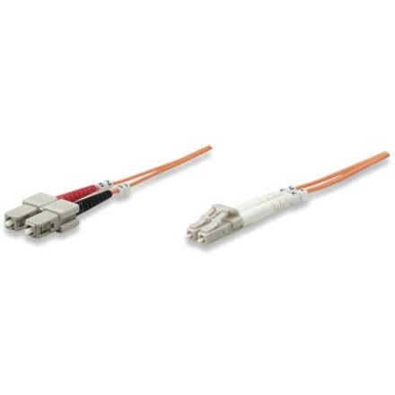 Intellinet 470353 Glasvezel Kabel 1 M LC SC Om2 Meerkleurig. Oranje ** New Retail **