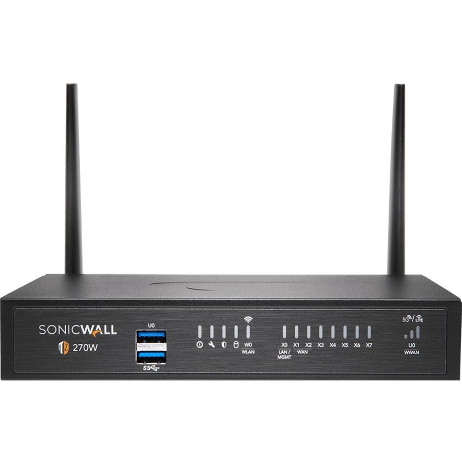 SonicWall TZ270W Network Security/Firewall Appliance - 1 Year TotalSecure Threat Edition - TAA Compliant