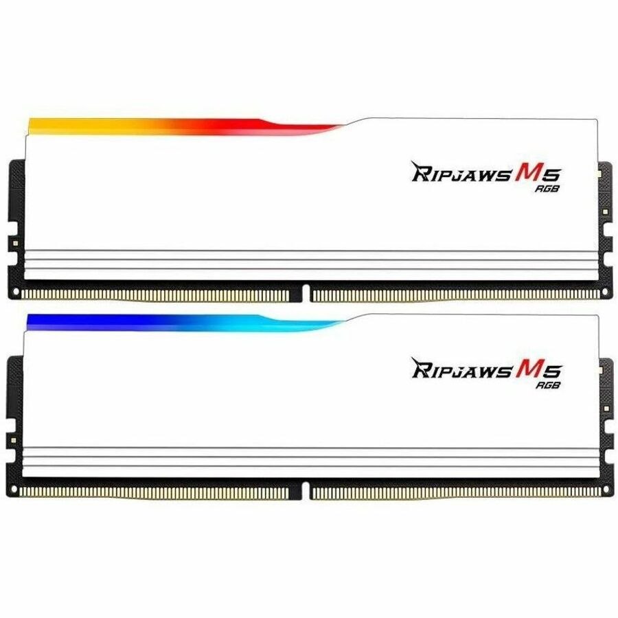 G.SKILL Ripjaws M5 RGB RAM Module for Computer, Motherboard - 64 GB (2 x 32GB) - RGB - DDR5-6000/PC5-48000 DDR5 SDRAM - 6000 MHz - CL32 - 1.35 V