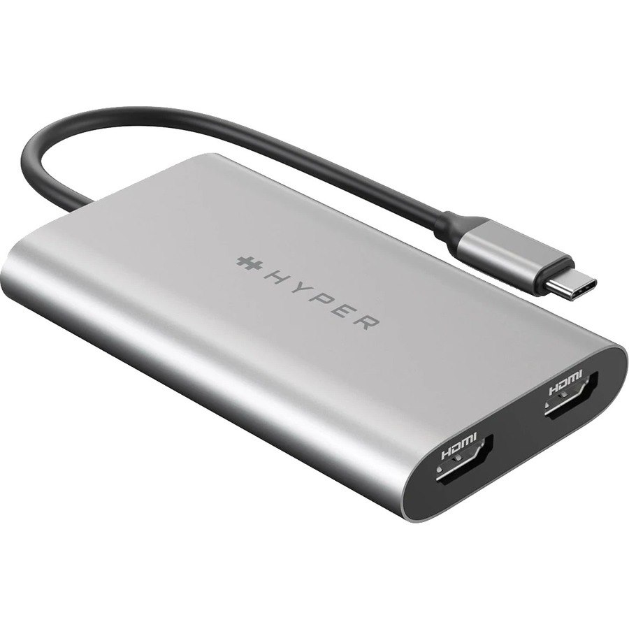 Hyper HDM1-GL USB Type C Docking Station for Notebook/Desktop PC - 100 W - Grey