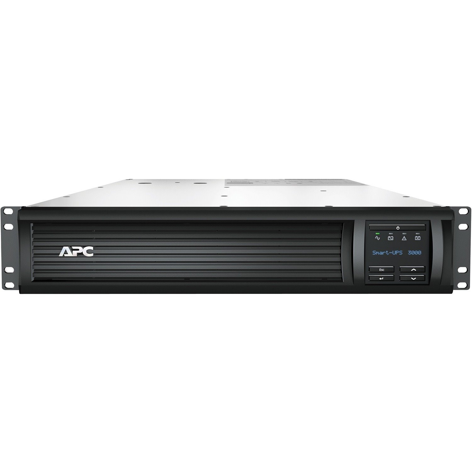 APC Smart-UPS, Line Interactive, 3kVA, Rackmount 2U, 120V, 6x NEMA 5-15R+2x NEMA 5-20R outlets, Network Card, AVR, LCD