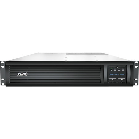 APC Smart-UPS, Line Interactive, 3kVA, Rackmount 2U, 120V, 6x NEMA 5-15R+2x NEMA 5-20R outlets, Network Card, AVR, LCD