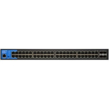 Linksys 48-Port Managed Gigabit PoE+ Switch with 4 10G SFP+ Uplinks