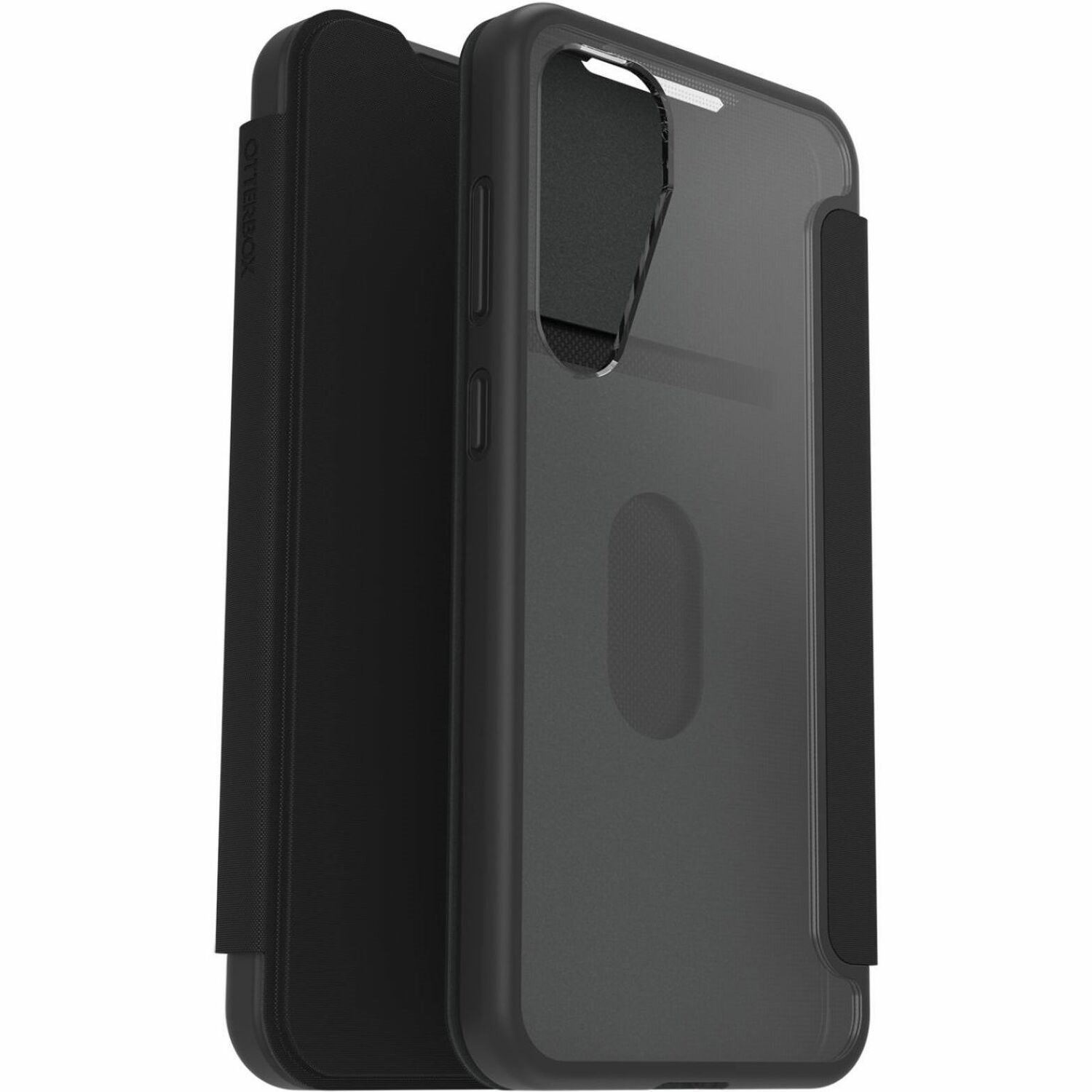OtterBox React Carrying Case (Folio) Samsung Galaxy S25+ Smartphone - Black Crystal (Clear/Black)