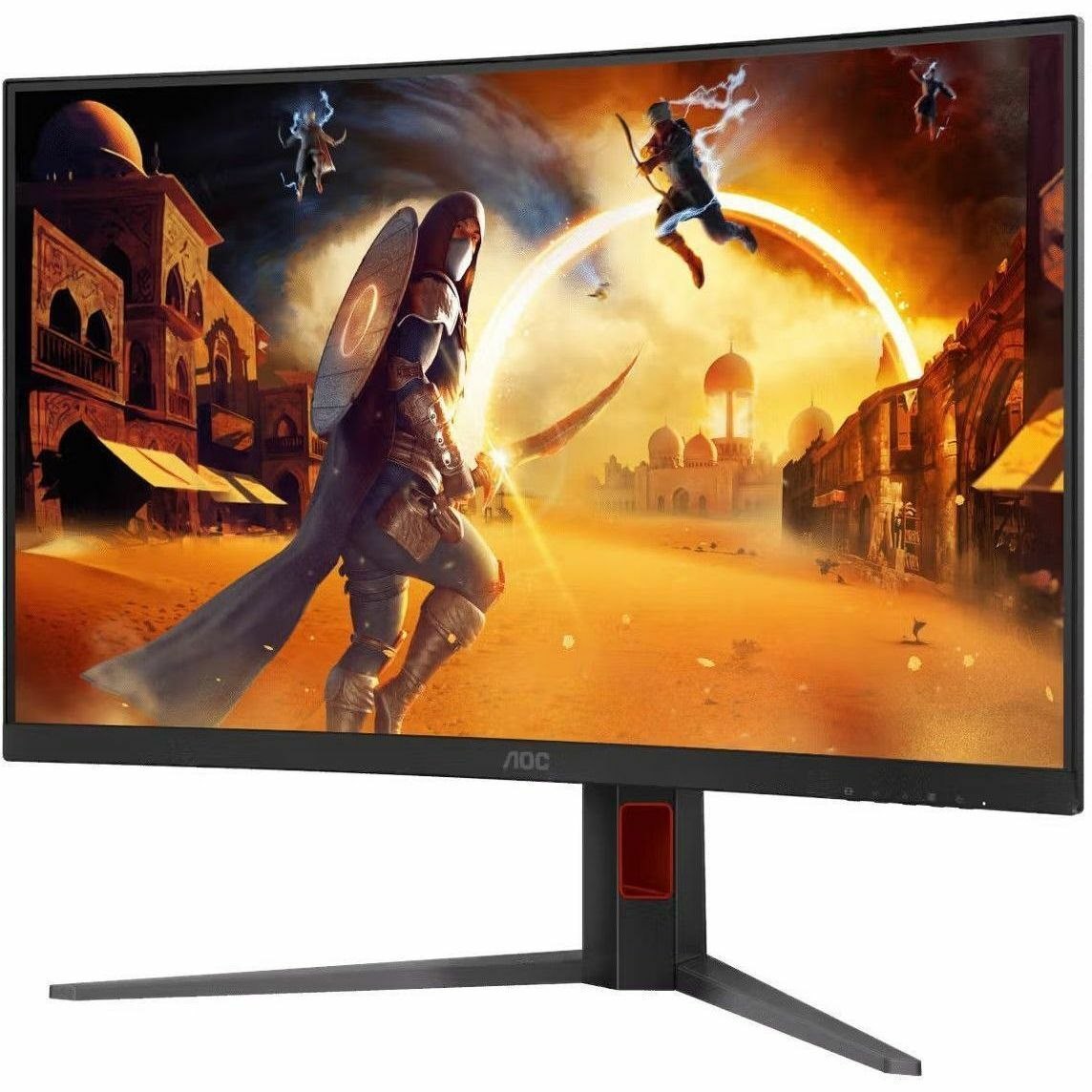 Aoc CQ32G4 31.5" QHD 180Hz Curved Gaming Monitor - 2560X1440 - 0.5MS - HDR10 - DisplayPort - 1X Hdmi - Amd FreeSync Premium - Height Adjustable - 100X100 Vesa