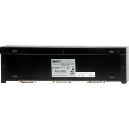 Eaton Tripp Lite Series 2-Port Dual Monitor DVI KVM Switch, TAA, GSA with Audio and USB 2.0 Hub, Cables included