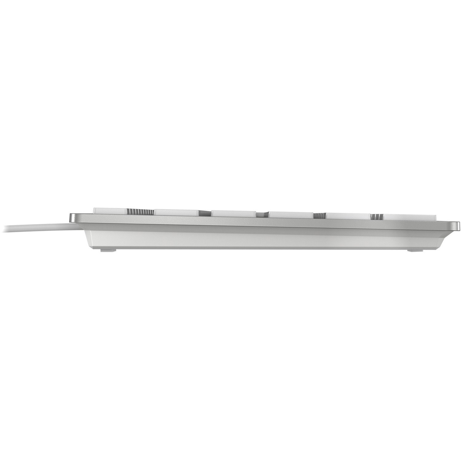 CHERRY KC 6000 SLIM Keyboard - Cable Connectivity - USB Type A Interface - French - AZERTY Layout - Silver, White