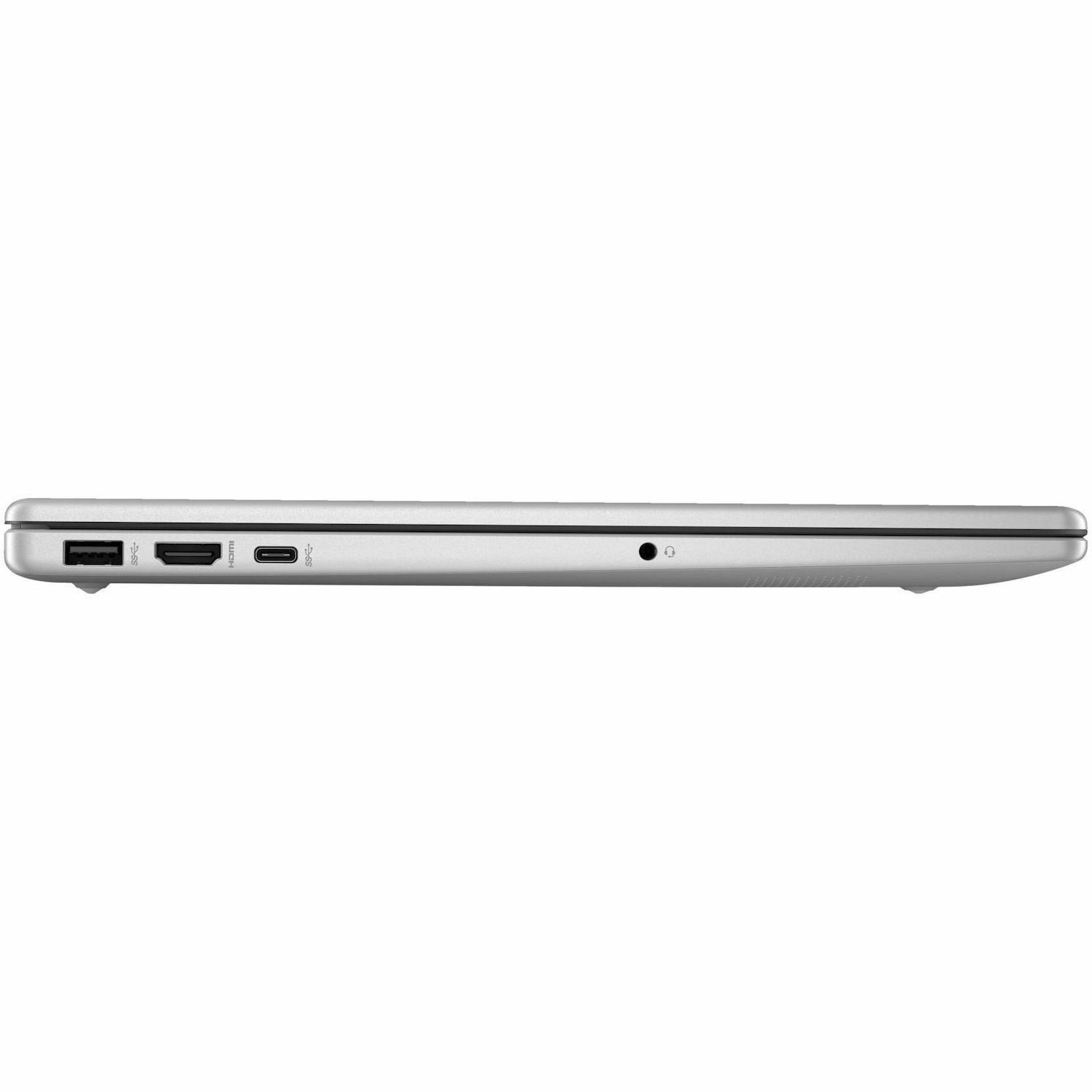 HP 15.6" Notebook - Full HD - 1920 x 1080 - (Intel N-Series N100 Quad-core (4 Core) - 4 GB Total RAM - 128 GB Flash Memory - Natural Silver - Refurbished