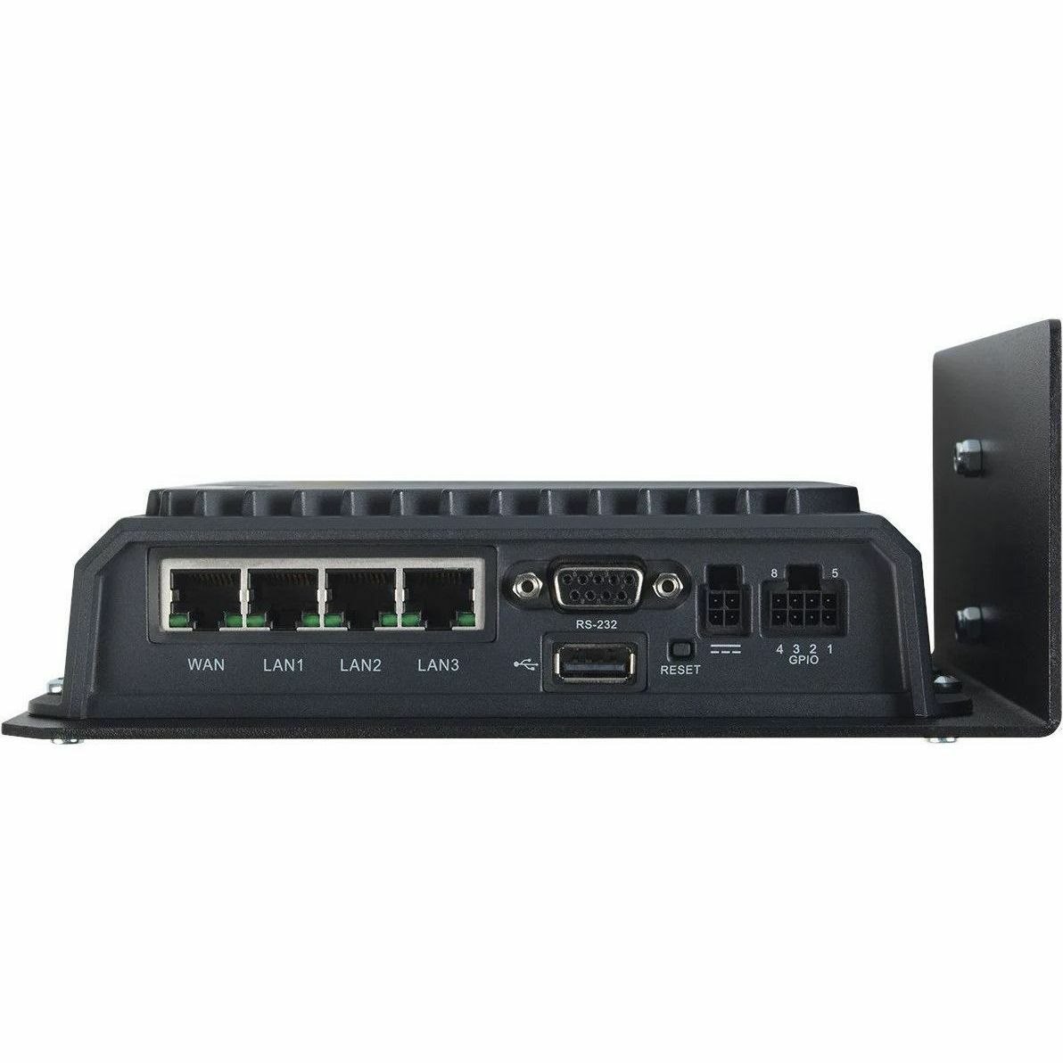RACKMOUNT.IT Din Rail Mount for Router - Jet Black