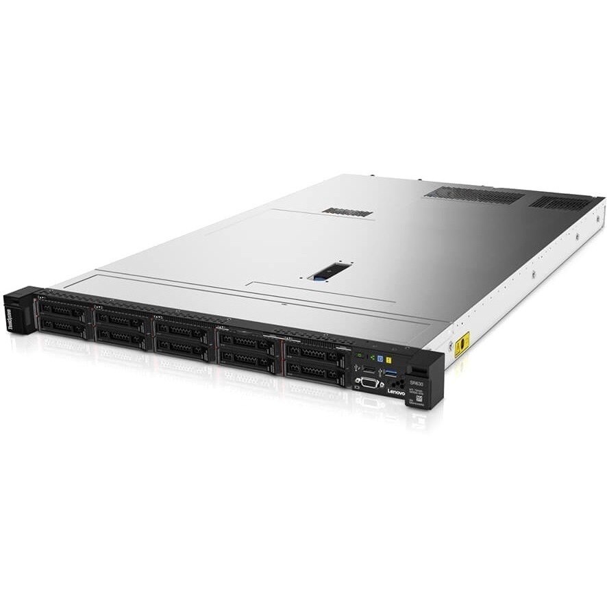 Lenovo ThinkSystem SR630 7X02100HAU 1U Rack Server - 1 Xeon Silver 4116 2.10 GHz - 16 GB RAM - 12Gb/s SAS, Serial ATA/600 Controller
