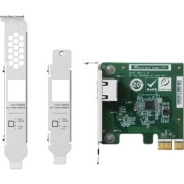 QNAP QXG-2G1T-I225 2.5Gigabit Ethernet Adapter for NAS Storage Device - 2.5GBase-T - Plug-in Card