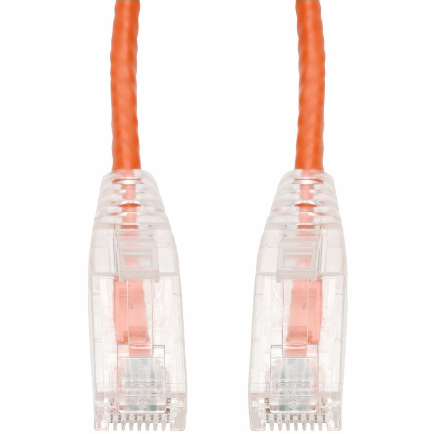 AddOn 1ft Orange CAT 6 Slim PVC Ethernet Cable Snagless Clear-Claw RJ-45 M/M