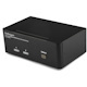 StarTech.com 2 Port Dual DisplayPort USB KVM Switch with Audio